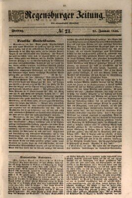 Regensburger Zeitung Freitag 21. Januar 1848