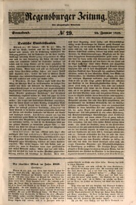 Regensburger Zeitung Samstag 29. Januar 1848