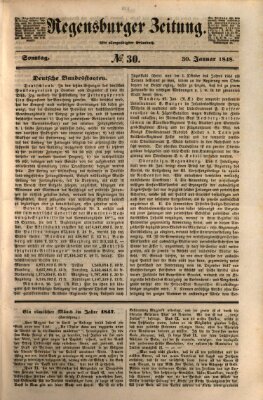 Regensburger Zeitung Sonntag 30. Januar 1848