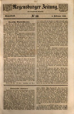 Regensburger Zeitung Samstag 5. Februar 1848