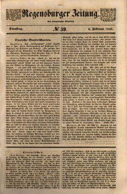 Regensburger Zeitung Dienstag 8. Februar 1848