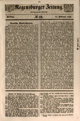 Regensburger Zeitung Freitag 11. Februar 1848