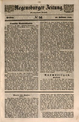 Regensburger Zeitung Freitag 25. Februar 1848