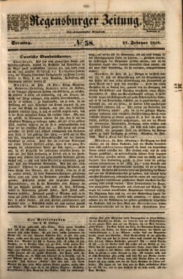 Regensburger Zeitung Sonntag 27. Februar 1848