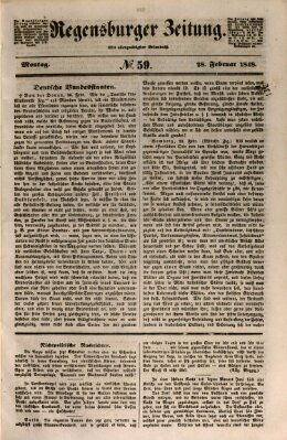 Regensburger Zeitung Montag 28. Februar 1848