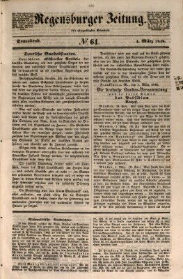 Regensburger Zeitung Samstag 4. März 1848