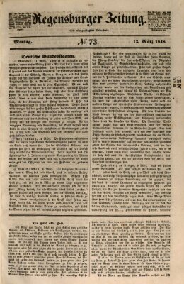 Regensburger Zeitung Montag 13. März 1848
