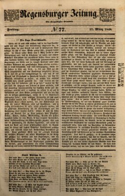 Regensburger Zeitung Freitag 17. März 1848