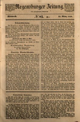 Regensburger Zeitung Mittwoch 22. März 1848