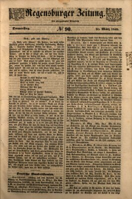 Regensburger Zeitung Donnerstag 30. März 1848