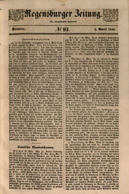 Regensburger Zeitung Sonntag 2. April 1848