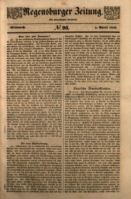 Regensburger Zeitung Mittwoch 5. April 1848