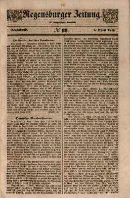 Regensburger Zeitung Samstag 8. April 1848