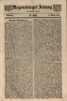 Regensburger Zeitung Dienstag 11. April 1848