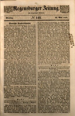 Regensburger Zeitung Montag 22. Mai 1848