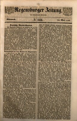 Regensburger Zeitung Mittwoch 24. Mai 1848