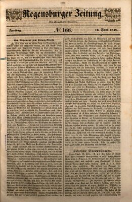 Regensburger Zeitung Freitag 16. Juni 1848