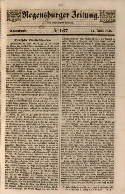 Regensburger Zeitung Samstag 17. Juni 1848