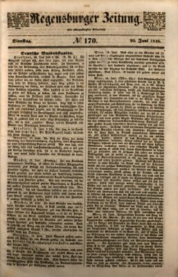 Regensburger Zeitung Dienstag 20. Juni 1848