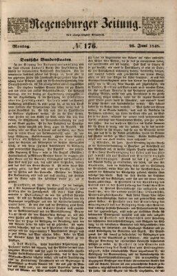 Regensburger Zeitung Montag 26. Juni 1848