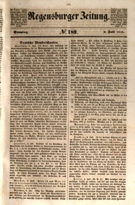 Regensburger Zeitung Sonntag 9. Juli 1848