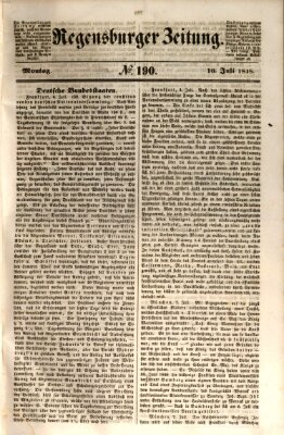 Regensburger Zeitung Montag 10. Juli 1848