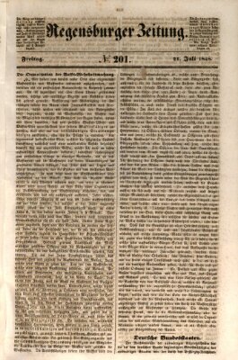 Regensburger Zeitung Freitag 21. Juli 1848