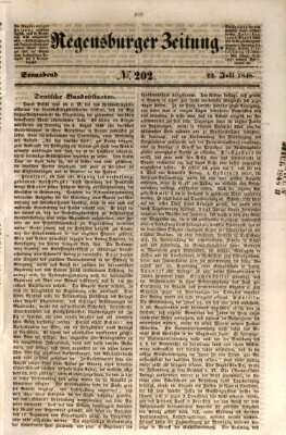 Regensburger Zeitung Samstag 22. Juli 1848