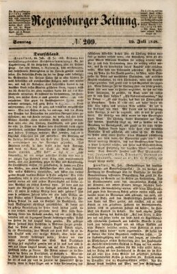 Regensburger Zeitung Samstag 29. Juli 1848