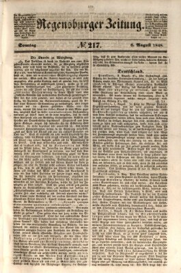 Regensburger Zeitung Sonntag 6. August 1848