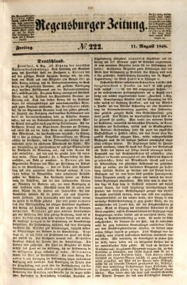 Regensburger Zeitung Freitag 11. August 1848