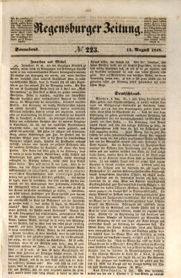 Regensburger Zeitung Samstag 12. August 1848