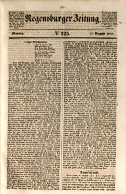 Regensburger Zeitung Montag 14. August 1848