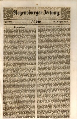 Regensburger Zeitung Freitag 18. August 1848