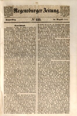 Regensburger Zeitung Donnerstag 24. August 1848