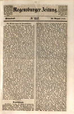 Regensburger Zeitung Samstag 26. August 1848