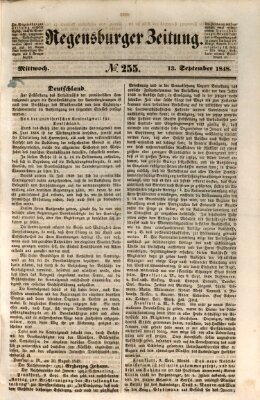 Regensburger Zeitung Mittwoch 13. September 1848