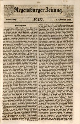 Regensburger Zeitung Donnerstag 5. Oktober 1848