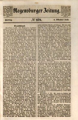 Regensburger Zeitung Freitag 6. Oktober 1848