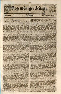 Regensburger Zeitung Montag 16. Oktober 1848