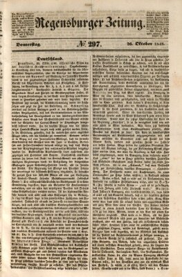 Regensburger Zeitung Donnerstag 26. Oktober 1848