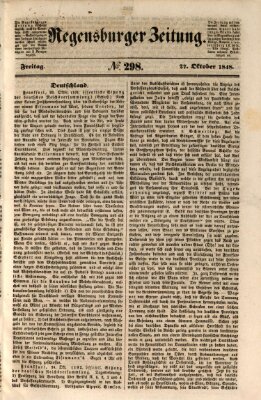 Regensburger Zeitung Freitag 27. Oktober 1848