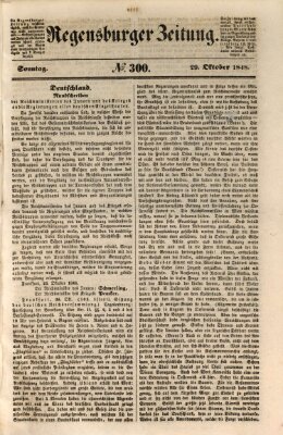 Regensburger Zeitung Sonntag 29. Oktober 1848