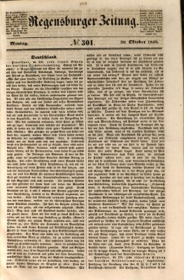 Regensburger Zeitung Montag 30. Oktober 1848