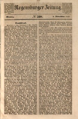 Regensburger Zeitung Montag 6. November 1848