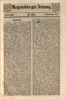 Regensburger Zeitung Donnerstag 9. November 1848