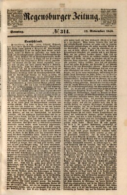 Regensburger Zeitung Sonntag 12. November 1848