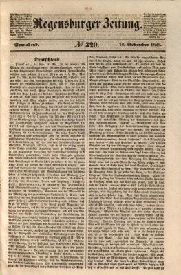 Regensburger Zeitung Samstag 18. November 1848