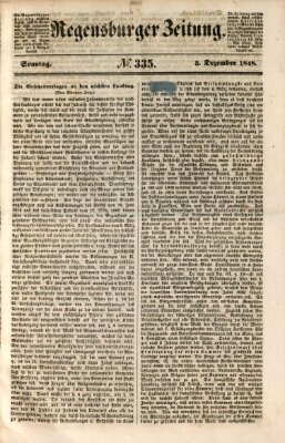 Regensburger Zeitung Sonntag 3. Dezember 1848