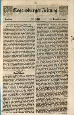 Regensburger Zeitung Freitag 8. Dezember 1848